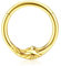BodyBonita Gold Septum Rings 16G - 316L Stainless Steel Nose Rings Hoops for Women Septum Piercing Jewellery 8 mm Lunar