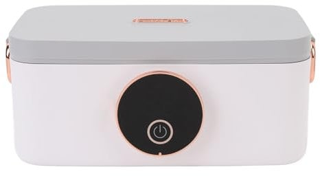 Jectse Lunchbox Elettrico Senza Fili, Scaldavivande con Timer a 5 velocità, Lunchbox Riscaldato in Acciaio Inossidabile da 45 W 1000 Ml con modalità di Isolamento, per Lavoro, Viaggi
