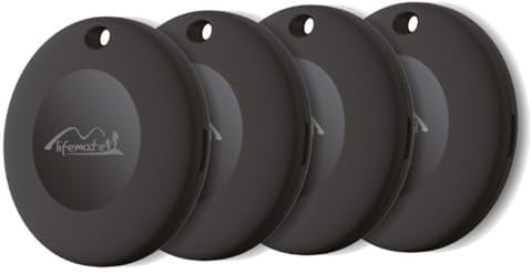 Lifemate Life Tag Android Smart Tag, Schlüsselfinder KeyFinder kompatibel mit Google Mein Gerät Finden APP (Android NUR), Bluetooth Key Finder für Gepäck/Taschen/Koffer/Brieftasche, 4er Pack