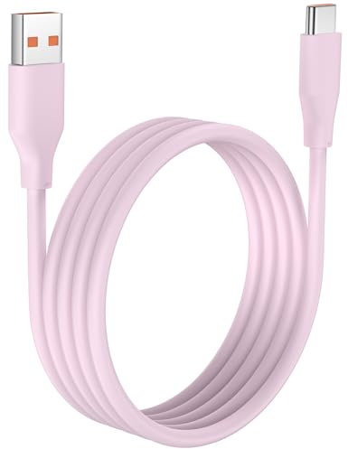 USB C Charger Cable 2m for Xiaomi 120W Turbo Charging Type C Cable HyperCharge USB A to C Cord USBC Data Lead for Mi 15 14T 13T 12T 11T Redmi Note 14 13 12 11 10 Pro A3 14C POCO X7 F7 X6 F6 Pro pink