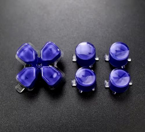 Knöpfe/Buttons für PS55 / Playstation 5 / Controller/Steuerkreuz und Aktionstasten/Ersatztasten/Controler Modding (blau violett)