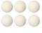 Bolas de secador de lana de 6 pcs, herramienta de suavizante de telas reutilizable de alta densidad reduce las bolas de pelusa de electricidad estática para secador Hotel Hotel (4cm)
