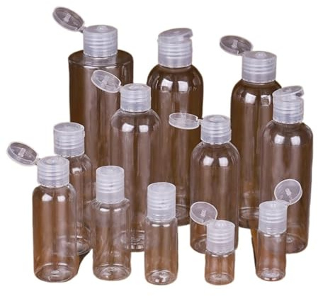 10pcs 30ml 50ml 60ml 100ml 120ml Plastic Squeeze Bottle With Flip Cap PET Lotion Shampoo Empty Cosmetic For Lotion Shampoo(50ml)