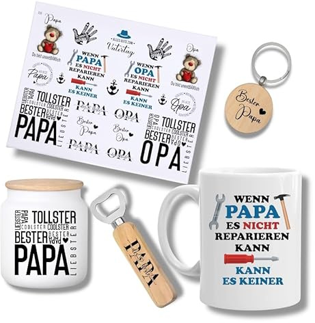 Rub-ons Sticker (#235) Vatertag, Sprüche für Tassen, Flaschenöffner, randlose Rubons Sticker, Rubon Aufkleber