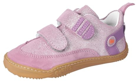 qnuffs Barfußschuhe AHORN, Sneaker, Kinderschuh, Unisex, Klettverschluss, Naturkautschuk, Mädchen, Junge, Klatthalbschuhe, waschbar, Weite M