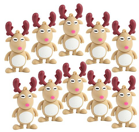 A Plus+ 10 Piezas Alces USB 3.0 Memoria de 16GB USB 3.0 Stick