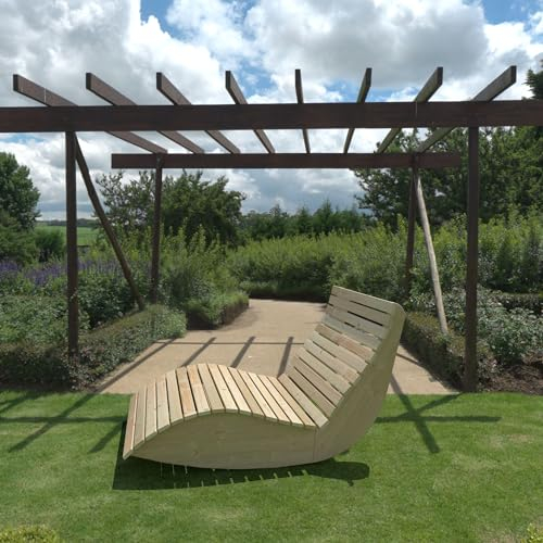 TUGA - Holztech Gartenliege Schaukel-Sannerl (Fichte) Breite 90cm Schaukelliege Relaxliege