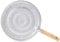 Dexam 17841351 Faringdon 20cm Wood Handle Heavy Duty Heat Diffuser, Silver