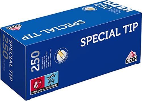 Gizeh Special Tip 250er King Size Filterhülsen 16 Boxen (4.000x Tubes)