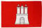 Flaggenfritze Flagge/Fahne Deutschland Hamburg + gratis Sticker