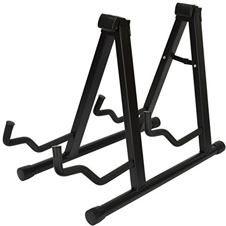 Double Guitar Stand for Acoustic and Electric Guitars Fold Design