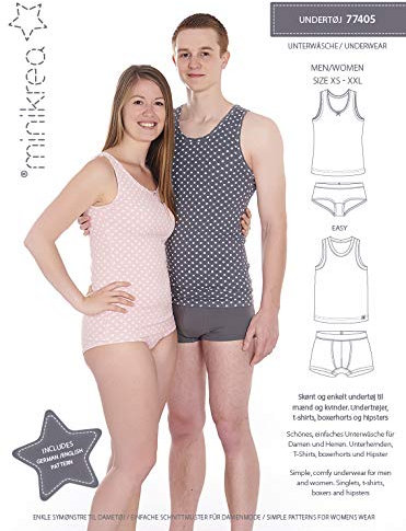 MAGAM-Stoffe Unterwäsche Schnittmuster Frauen Männer inkl. Aufnäher Enno