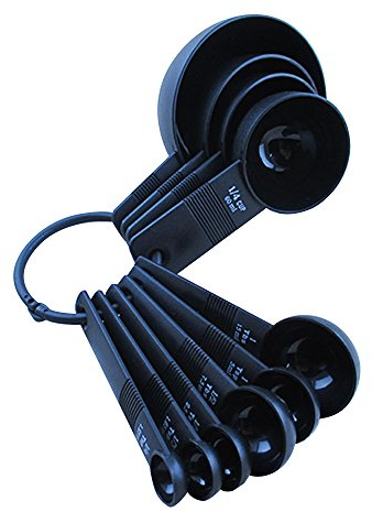10pcs Jeu de cuillères à mesurer et de tasses de cuisine Set de mesure en plastique pour la mesure d'ingrédients secs et liquides, idéal pour la cuisson au four et la cuisson