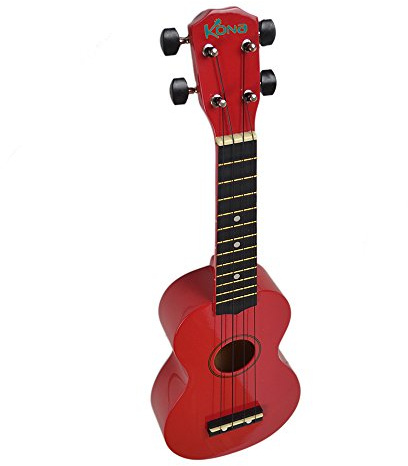 Kona KONA-21RED Soprano Ukulele, Red