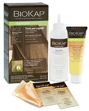 Biokap Tinte Rubio Claro Natural 140Ml 803 Delicato 1 Unidad 500 g