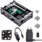 Smraza Boitier pour Raspberry Pi 3 b b+, 5.1V/3A Alimentation avec Interrupteur on Off,3Dissipateurs,Refroidissement Ventilateur,pour Raspberry Pi 3 2 b b+ Case(Carte pour Raspberry Pi Non Incluse)