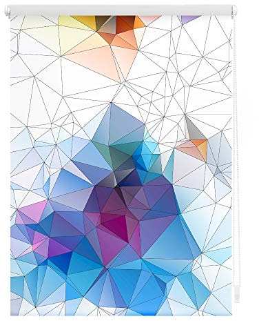 Lichtblick Klemmfix Tageslicht-Rollo mit Motiv, ohne Bohren, Blickdicht, Seitenzugrollo, Made in Germany, Grafik - Bunt 70 x 150 cm (B x L)