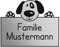 Namensschild personalisiert mit Gravur - Briefkastenschild in 4 Motiven erhältlich - Klingelschild in Edelstahl Optik - Geschenkidee für Frauen & Männer - Türschild ist selbstklebend - Hund
