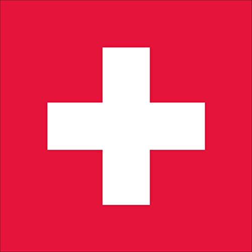 flaggenmeer® Flagge Schweiz quadratisch 120 g/m² ca. 30 x 30 cm