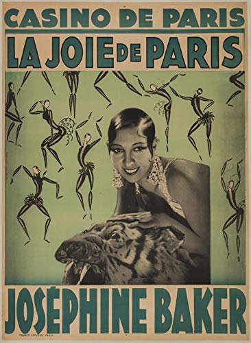 Joséphine Baker Casino Paris Poster Reproduktion/Format 50 x 70 cm, Papier 300 gr-Verkauf, digitale Datei HD möglich