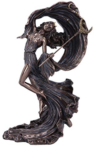 Nemesis Now Bronze Nyx Griechische Göttin der Nacht Sternenhimmel Figur, 27,5 cm