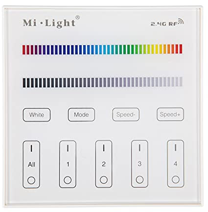 MiBoxer B3 RF 4 Zonen Wandfernbedienung für WL5, FUT037S und FUT038S - RGB und RGBW