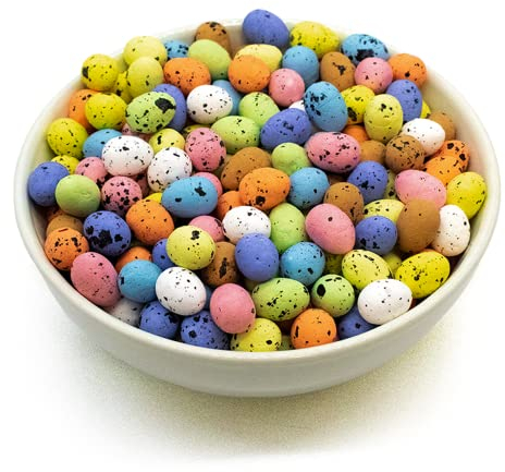 TRIXES 450PC Easter Decorative Speckled Foam Eggs – For Kids Crafts and Decoration – Fill a Basket, Decorate the Home & Garden for an Egg Hunt, Décor for your Easter Tree – Made from Polystyrene