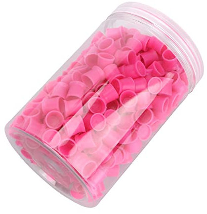 Fournitures de Tatouage Rose Accessoires de Tatouage 300pcs Tasse D'encre de Tatouage Jetable en Silicone Tatouage Pient Tasse Sourcil Eyeliner Lèvre Couleur Pient Tasse Tasses de