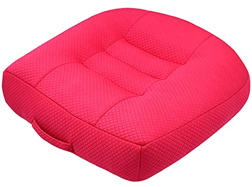 Sitzauflage/Sitzerhöhung Auto, Sitzkissen/Stuhlkissen 40x40 Bürostuhl Ergonomisch Orthopädisches Sitzkissen für Esstisch Stühle/Bürostuhl/Rollstuhl/Gartenstühle/Sofa Rücken Sitzkissen (Rosa)