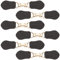 FINGERINSPIRE 6 Sets Leder-Knebelverschlüsse zum Aufnähen schwarzer Cliphalter Schnallenverschluss Stiftschnapper Knebel Lederlaschenverschluss Metallverschluss für Poncho-Cape-Cardigan