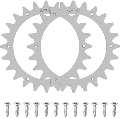 CDIYTOOL Rasenmäher-Spikes aus Edelstahl für Worx S/M, 205 mm Roboter-Rasenmäher, Radspikes mit 12 Schrauben, Traktionsverbesserung für Mähroboter