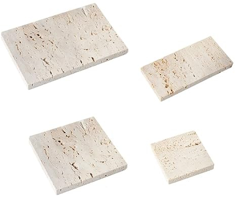 GISELA D Puntelli fotografici di gioielli - Puntelli fotografici di pietra per la fotografia di prodotti (bianco-4pcs)