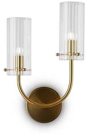 Maytoni Moderne Wandleuchte Arco 2 xG9 excl. Messing aus Glas, Metall Energieeffizient 40W für Küche, Schlafzimmer, Wohnzimmer, Esszimmer, Lobby
