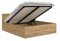 Lit Panama 140x190 + coffre - Sommier inclus Chêne
