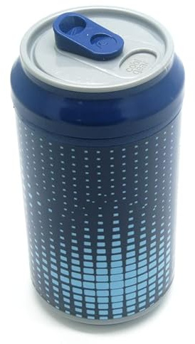 Professional-Elec Pro Cool Gear Double-Wall Novelty Can Shaped Drinking Bottle with Leakproof, Slide-Close Opening for Drinks, Juice & Water, 350ml, Navy Blue