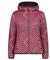 CMP - Veste femme réversible à capuche fixe, Prune-Blush-Rose Fluo, M
