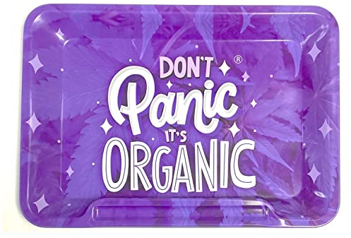 Wise Skies Metal Rolling Tray Accessories Characters Rolling Papers Rolling Tip Small (Purple Organic)