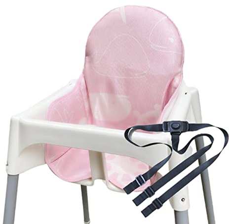 Hochstuhlbezug für Einkaufswagen, mit Sicherheitsgurt, universelle Passform für Jungen und Mädchen, Rosa