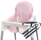 Hochstuhlbezug für Einkaufswagen, mit Sicherheitsgurt, universelle Passform für Jungen und Mädchen, Rosa