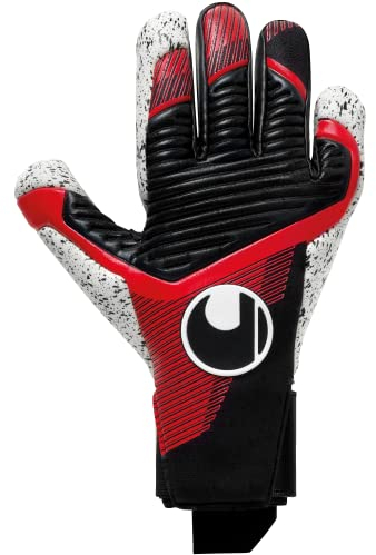 uhlsport Powerline Supergrip+ Fußball Torwarthandschuhe für Kinder und Herren, Torwart-Handschuhe, Fussball-Handschuhe mit Neuer Haftschaumformel und High-Grip-Elemente