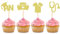 BoningNEW 24 Stück Still-Cupcake-Topper Krankenschwester-Abschluss-Cupcake-Picks für medizinische Rn Mottoparty Medizinische Schule Abschluss Party Geburtstag Party Kuchen Dekorationen Zubehör