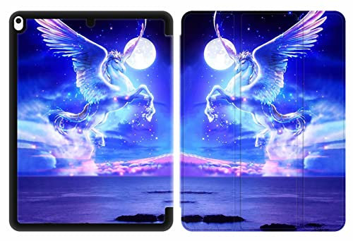 Sunrive Tablet Coque Compatible avec iPad Air 10,5 (3. Generation 2019) und iPad Pro 10,5 2017,conçu avec Un Support à Trois Volets,Housse Étui en Cuir PU avec Réveil/Sommeil Automatique