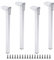 IGNPION Patas plegables de hierro de 90° con bisagra autobloqueante, 4 patas de mesa de café de 40 cm, patas elevadoras de muebles, patas de repuesto para muebles de TV, mesa de laptop, color blanco