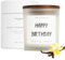 Luxury Birthday Candle Gift, Birthday Gifts for Women Men, Happy Birthday Present Vanilla Candle 220g