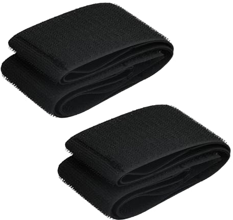 Anseom Auto Kofferraum Organizer, 2 Stück Kofferraum Orgagnizer Klett von Gegenständen im Auto, Schwarz Auto Befestigungsgurt Klettband für zur Befestigung, Autozubehör für Autos Transporter LKWs