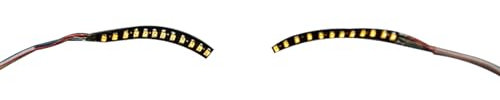 Cils LED, Lumière De Faux Cils, Lumière De Faux Cils LED Légère, élégante, Fiable, Lumineuse, Lumière De Faux Cils Pour Fêtes, Bars, Clubs, Halloween(JAUNE)