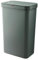 Tower T838005FGCS Rectangular Sensor Bin with Fingerprint Proof Coated Exterior, Plastic, 50 L, Forest Green
