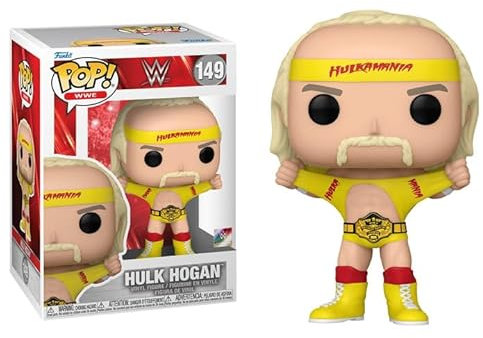 Funko Pop WWE Wrestlemania 40 + Protector: Wave 21 Pop! Vinyl-Figur (Geschenkset gebündelt mit ToyBop Box Protector Collector Case) (Hulk Hogan Hulkamania mit Gürtel)