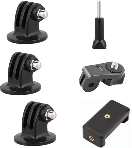 KasinTech Standard GP Tripod Mount Screw Adapter Kit for Gopros Heros 12/11/10/9/Max, Insta360 One X4/X3/X2 and Other 1/4 Camera Mobile Phone Accessories
