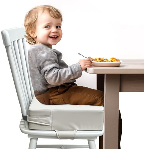 AAAini Rialzo per bambini, per maggiore comfort, facile da pulire, antiscivolo e adatto ai viaggi (grigio)